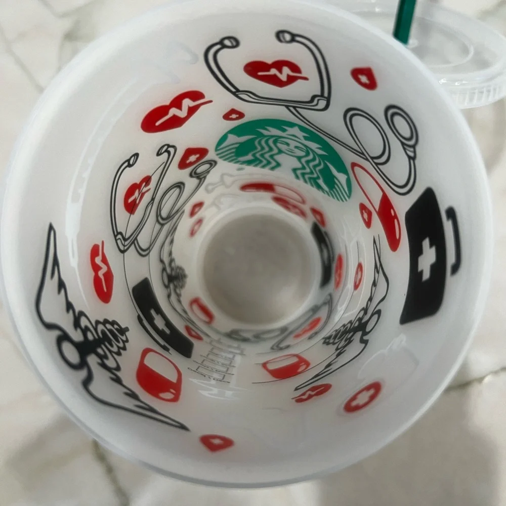 Nurse Starbucks Cup Handmade